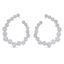 3.59 TCW Round Moissanite Diamond Hoop Earrings - crownmoissanite