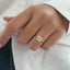 1.35 CT Princess Shaped Moissanite Solitaire Engagement Ring - crownmoissanite