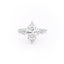 1.58 CT Marquise Cut Solitaire Hidden Halo Setting Moissanite Engagement Ring - crownmoissanite