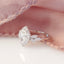 1.0 CT Marquise Moissanite Halo Engagement Ring