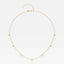0.63 TCW Round Moissanite Diamond Dangle Necklace - crownmoissanite