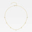 1.40 TCW Trillion Moissanite Diamond Dangle Necklace - crownmoissanite