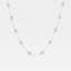 2.80 TCW Marquise & Emerald Moissanite Diamond Bezel Style Necklace - crownmoissanite