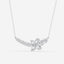 1.66 TCW Marquise & Round Moissanite Diamond Curved Butterfly Necklace - crownmoissanite