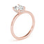 2.0 - 3.0 CT Oval Cut Moissanite Hidden Halo Engagement Ring