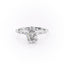 2.10 CT Oval Cut Pave Setting Moissanite Engagement Ring - crownmoissanite