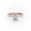 2.10 CT Oval Shaped Moissanite Solitaire Engagement Ring - crownmoissanite