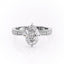 2.10 Oval Solitaire Channel Pave Setting Moissanite Engagement Ring - crownmoissanite