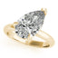2.0 - 4.0 CT Pear Moissanite Solitaire Engagement Ring