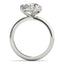 2.0 - 4.0 CT Pear Moissanite Solitaire Engagement Ring