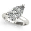 2.0 - 4.0 CT Pear Moissanite Solitaire Engagement Ring
