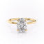 2.10 CT Oval Cut Solitaire Style Moissanite Engagement Ring - crownmoissanite