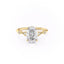 1.91 CT Oval Cut Solitaire Milgrain Pave Set Moissanite Engagement Ring - crownmoissanite
