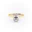 2.10 CT Oval Shaped Moissanite Hidden Halo Engagement Ring - crownmoissanite