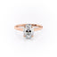 2.10 CT Oval Shaped Moissanite Hidden Halo Engagement Ring - crownmoissanite
