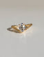 1.0 -2.0 CT Oval Cut Moissanite Solitaire Engagement Ring