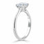 1.0 CT Cushion Cut Moissanite Solitaire Engagement Ring - crownmoissanite