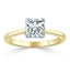 1.0 CT Cushion Cut Moissanite Solitaire Engagement Ring - crownmoissanite