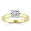 1.0 CT Princess Cut Solitaire Moissanite Engagement Ring - crownmoissanite