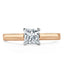 1.0 CT Princess Shaped Moissanite Solitaire Engagement Ring - crownmoissanite