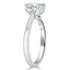 1.0 CT Cushion Shaped Moissanite Solitaire Engagement Ring - crownmoissanite