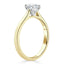 1.0 CT Cushion Cut Solitaire Moissanite Engagement Ring - crownmoissanite