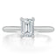 1.0 CT Emerald Cut Moissanite Solitaire Engagement Ring - crownmoissanite