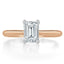 1.0 CT Emerald Cut Moissanite Solitaire Engagement Ring - crownmoissanite