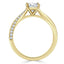 1.25 CT Cushion Cut Solitaire Moissanite Engagement Ring - crownmoissanite