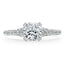 1.0 CT Cushion Cut Hidden Halo Pave Moissanite Engagement Ring - crownmoissanite