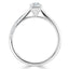 0.75 CT Emerald Shaped Moissanite Solitaire Engagement Ring - crownmoissanite