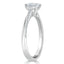 0.75 CT Emerald Shaped Moissanite Solitaire Engagement Ring - crownmoissanite
