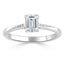 0.75 CT Emerald Shaped Moissanite Solitaire Engagement Ring - crownmoissanite