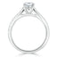 1.50 CT Emerald Shapes Moissanite Solitaire Engagement Ring - crownmoissanite
