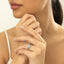 1.0 CT Cushion Shaped Moissanite Halo Split Shank Engagement Ring - crownmoissanite