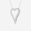 0.25 TCW Round Moissanite Diamond Heart Pandant Necklace - crownmoissanite