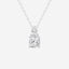 1.0 TCW Cushion & Pear Moissanite Diamond Two Stone Necklace - crownmoissanite