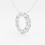 2.0 TCW Round Moissanite Diamond Circle Pendant Necklace - crownmoissanite