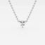 0.50 CT Trillion Moissanite Diamond Solitaire Necklace - crownmoissanite