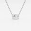 1.0 CT Oval Moissanite Diamond Solitaire Necklace - crownmoissanite
