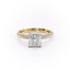 2.08 CT Princess Shaped Moissanite Solitaire Engagement Ring - crownmoissanite