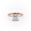 2.08 CT Princess Shaped Moissanite Solitaire Engagement Ring - crownmoissanite