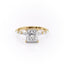2.08 CT Princess Shaped Moissanite Solitaire Engagement Ring - crownmoissanite