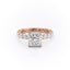 2.08 CT Princess Shaped Moissanite Solitaire Engagement Ring - crownmoissanite