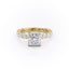 2.08 CT Princess Shaped Moissanite Solitaire Engagement Ring - crownmoissanite