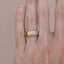 Classic Single Stone Satin-Finish Men's Band - crownmoissanite
