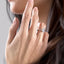 2.0 CT Pear Cut Solitaire Moissanite Engagement Ring. - crownmoissanite