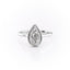 2.0 CT Pear Shaped Moissanite Bezel Hidden Halo Engagement Ring - crownmoissanite