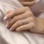 2.0 CT Pear Cut Three Stone Moissanite Engagement Ring - crownmoissanite