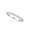 0.16 CT Round Shaped Moissanite Milgrain Wedding Band - crownmoissanite